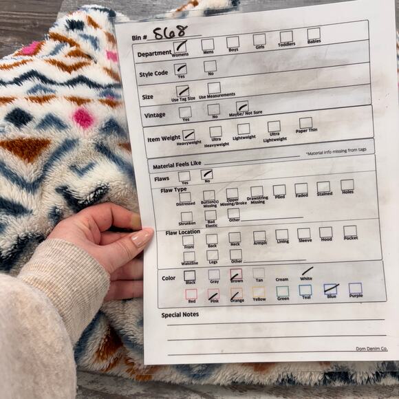 Eddie Bauer Quarter Zip White Pink Aztec Womens 2XL Ultra Soft Fleece Sweatshirt - Picture 7 of 8